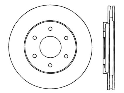 StopTech Premium Cryostop Rotor; Front