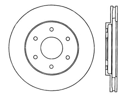 StopTech Premium Cryostop Rotor; Front