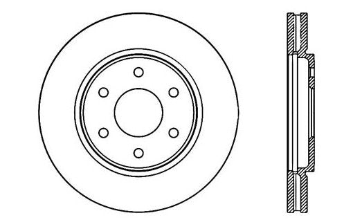 StopTech Premium Cryostop Rotor; Front