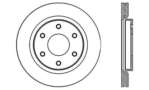 StopTech Premium Cryostop Rotor; Front