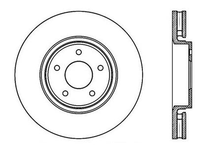 StopTech Premium Cryostop Rotor; Front