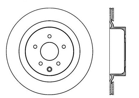 StopTech Premium Cryostop Rotor; Rear