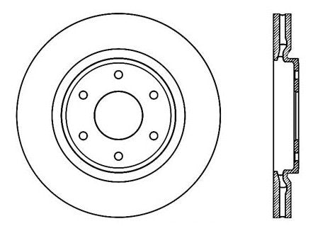 StopTech Premium Cryostop Rotor; Front