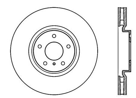 StopTech Premium Cryostop Rotor; Front