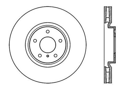 StopTech Premium Cryostop Rotor; Front