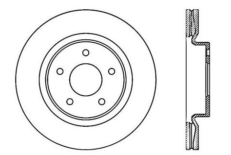 StopTech Premium Cryostop Rotor; Front