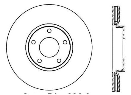 StopTech Premium Cryostop Rotor; Front