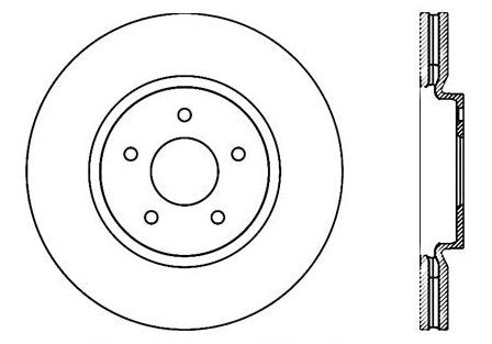 StopTech Premium Cryostop Rotor; Front
