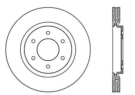 StopTech Premium Cryostop Rotor; Front