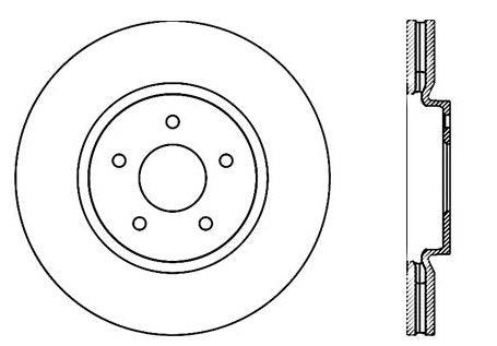 StopTech Premium Cryostop Rotor; Front