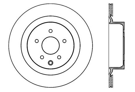 StopTech Premium Cryostop Rotor; Rear