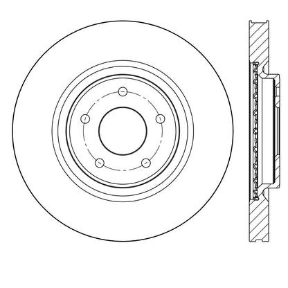 Centric Parts Disc Brake Rotor Premium with E-Coat 120.42117