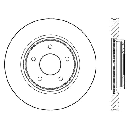 Centric Parts Disc Brake Rotor Premium with E-Coat 120.42126