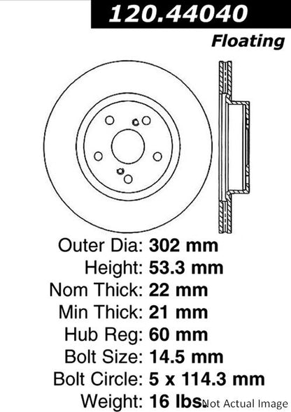 Centric Parts Disc Brake Rotor