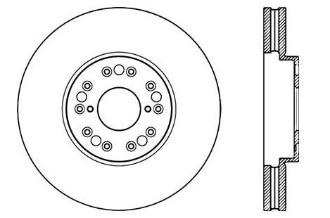 StopTech Premium Cryostop Rotor; Front