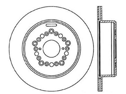 StopTech Premium Cryostop Rotor; Rear