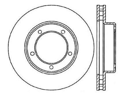 StopTech Premium Cryostop Rotor; Front