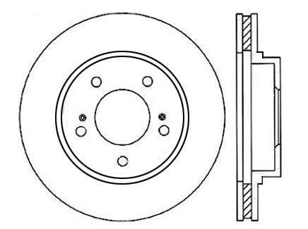 StopTech Premium Cryostop Rotor; Front