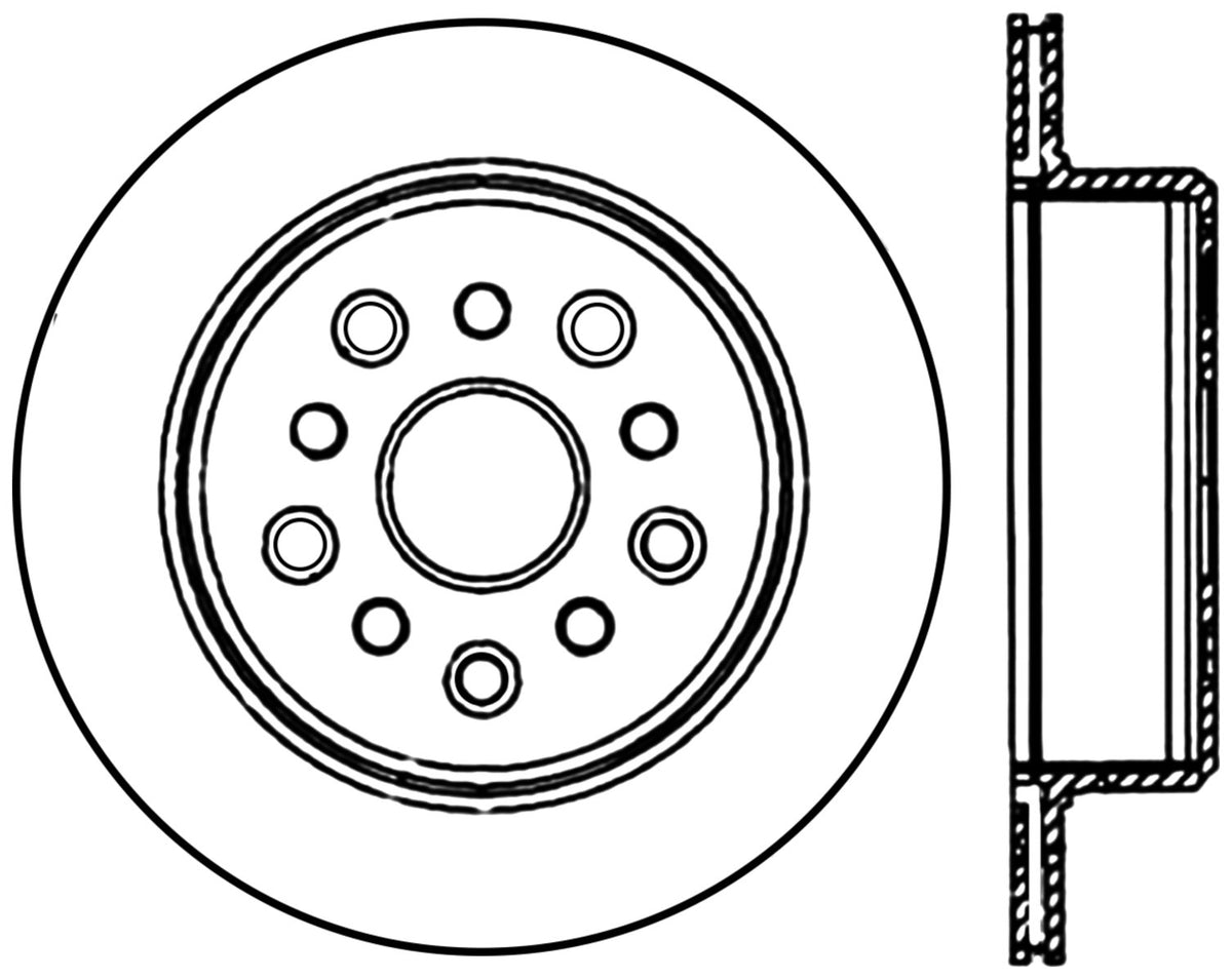 StopTech Premium Cryostop Rotor; Rear