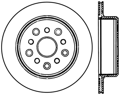 StopTech Premium Cryostop Rotor; Rear