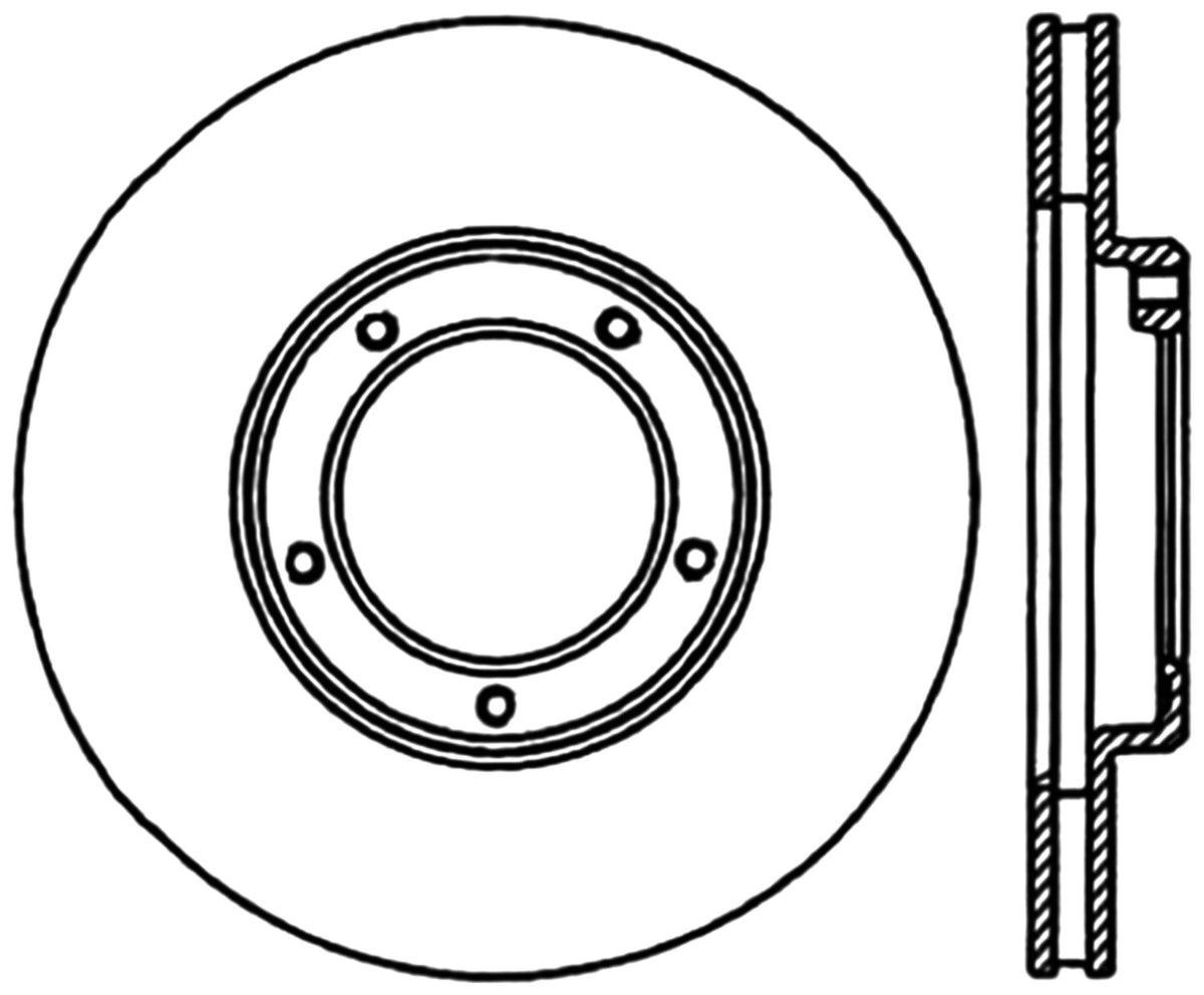 StopTech Premium Cryostop Rotor; Front