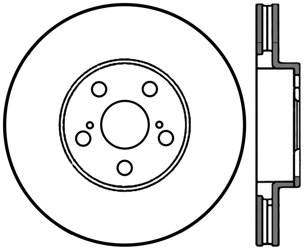 StopTech Premium Cryostop Rotor; Front