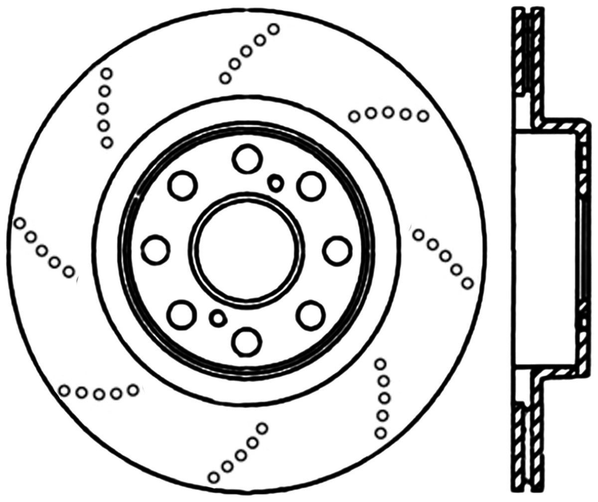 StopTech Premium Cryostop Rotor; Rear