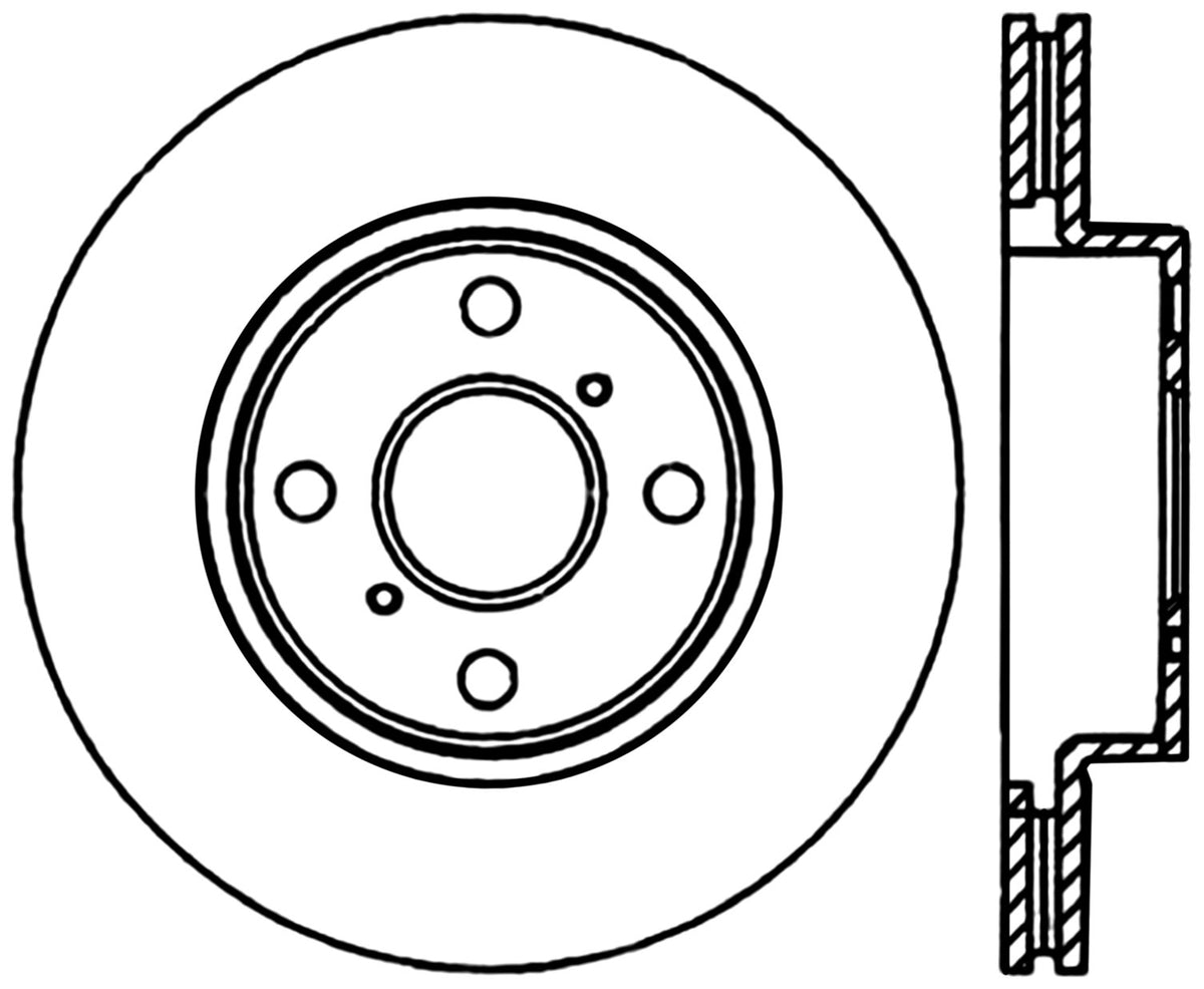 StopTech Premium Cryostop Rotor; Front