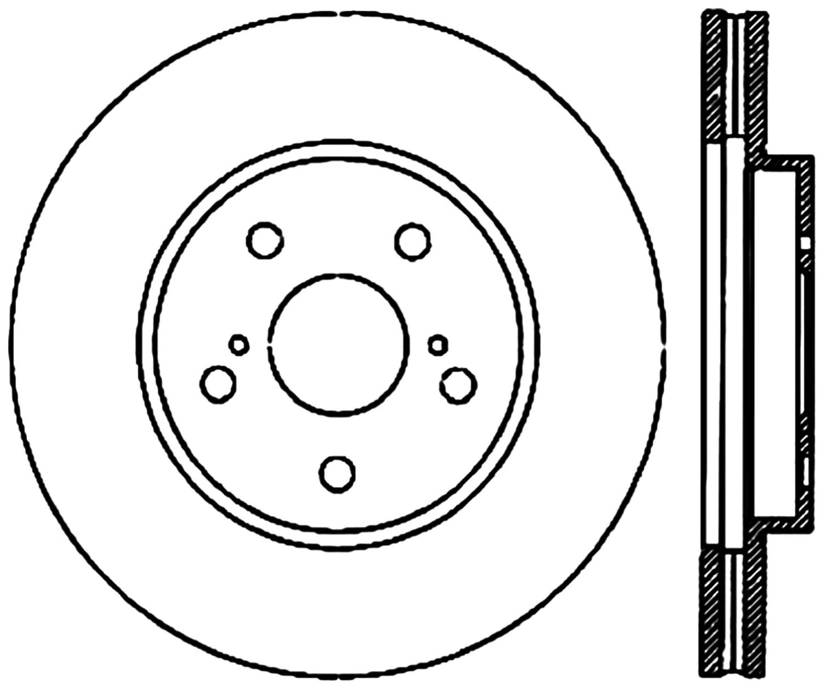 StopTech Premium Cryostop Rotor; Front
