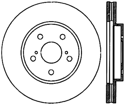 StopTech Premium Cryostop Rotor; Front