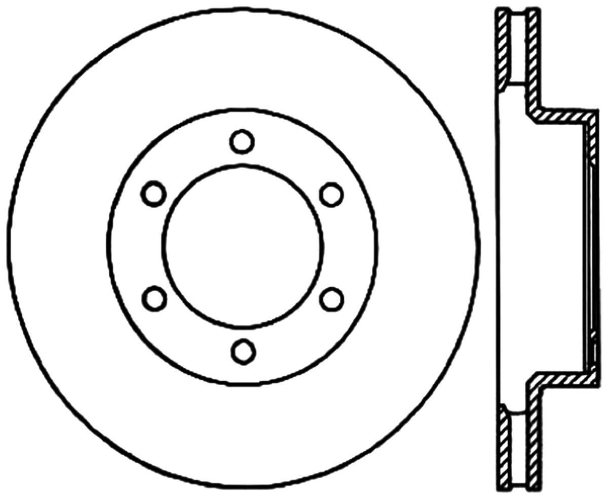 StopTech Premium Cryostop Rotor; Front