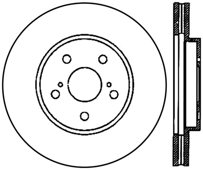 StopTech Premium Cryostop Rotor; Front