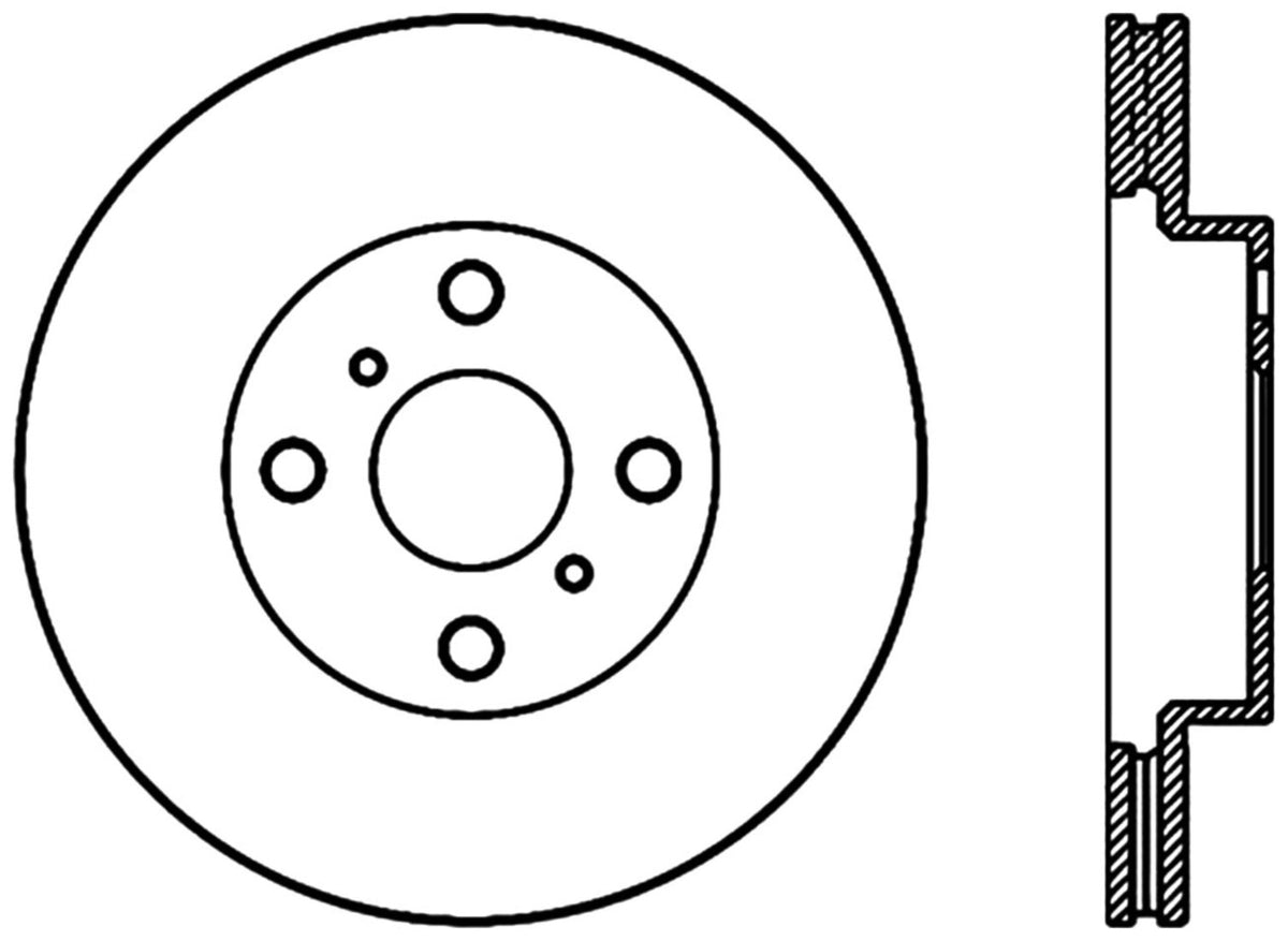 StopTech Premium Cryostop Rotor; Front