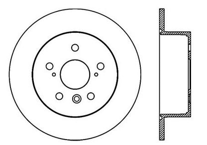StopTech Premium Cryostop Rotor; Rear