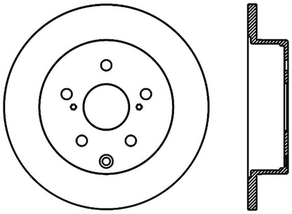 StopTech Premium Cryostop Rotor; Rear