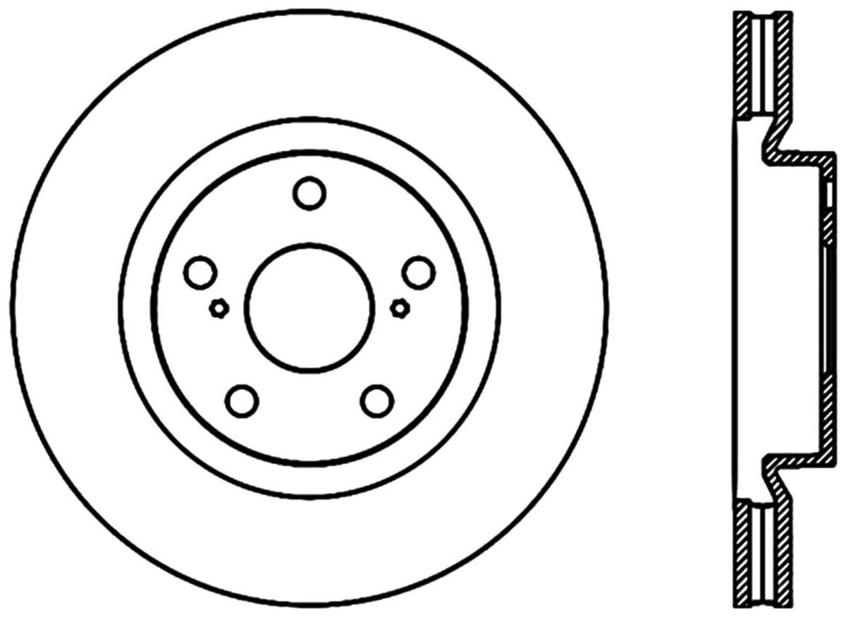 StopTech Premium Cryostop Rotor; Front