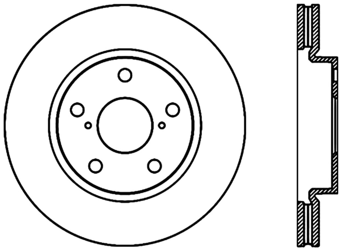 StopTech Premium Cryostop Rotor; Front
