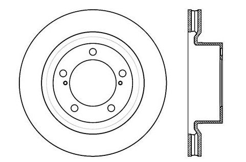 StopTech Premium Cryostop Rotor; Front