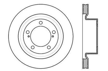 StopTech Premium Cryostop Rotor; Front