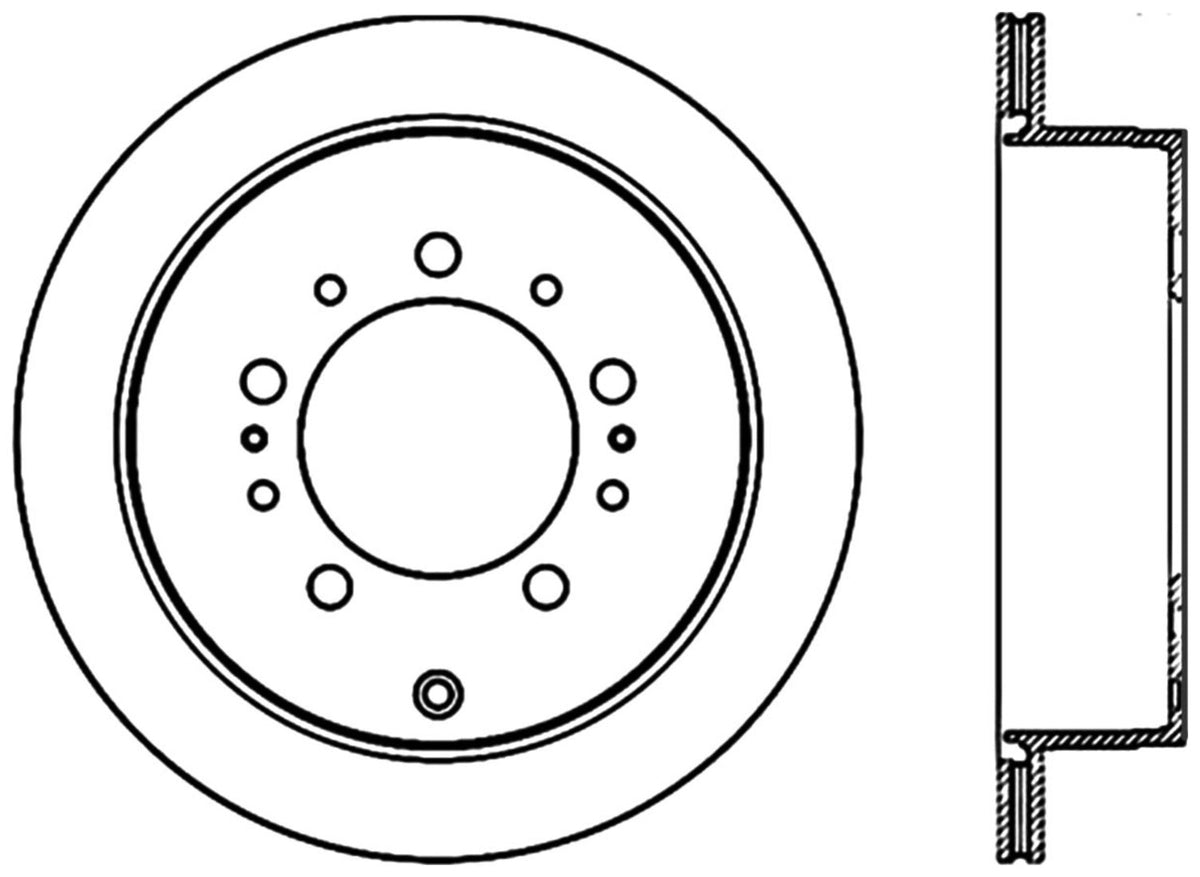 StopTech Premium Cryostop Rotor; Rear