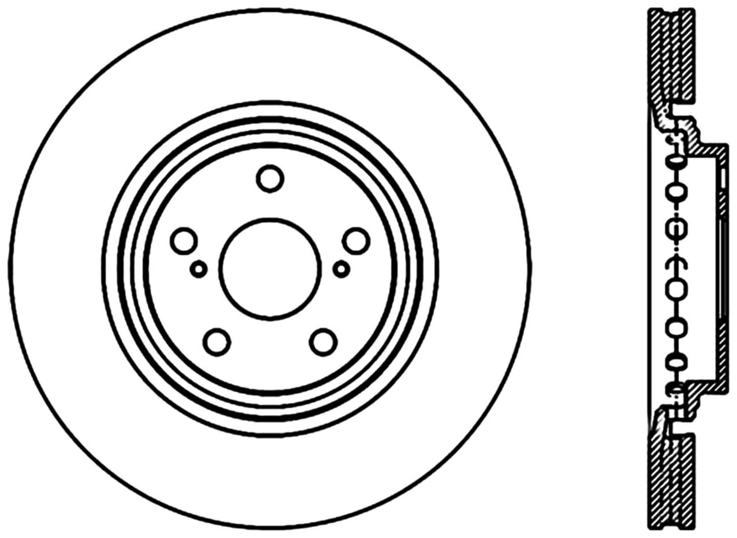 StopTech Premium Cryostop Rotor; Front
