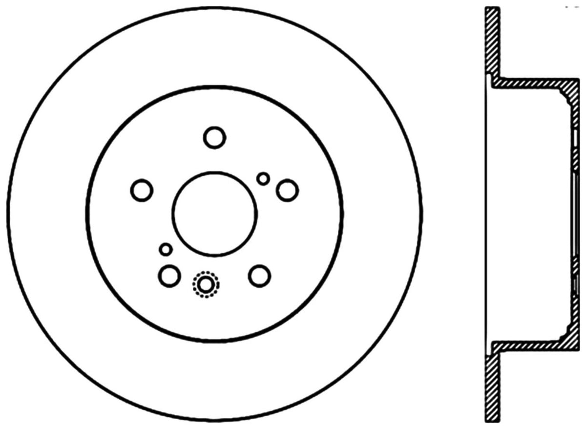 StopTech Premium Cryostop Rotor; Rear
