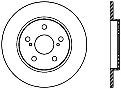 StopTech Premium Cryostop Rotor; Rear