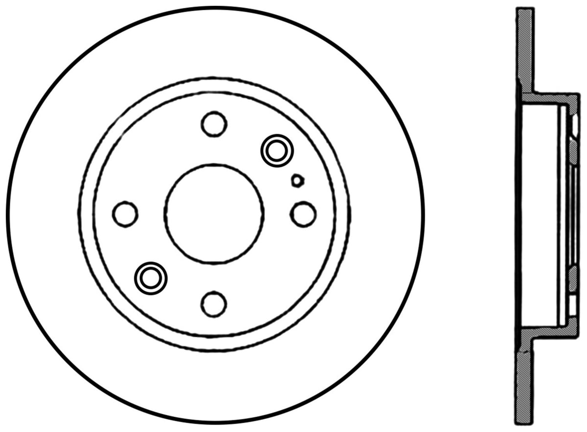 StopTech Premium Cryostop Rotor; Rear
