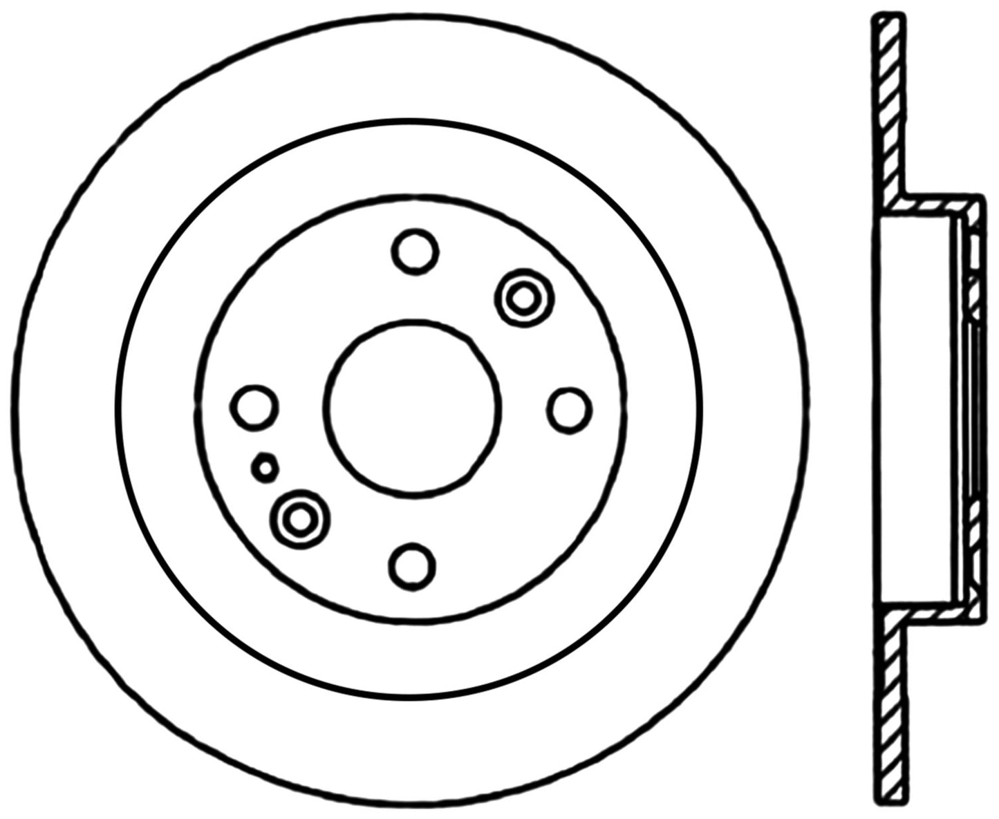 StopTech Premium Cryostop Rotor; Rear