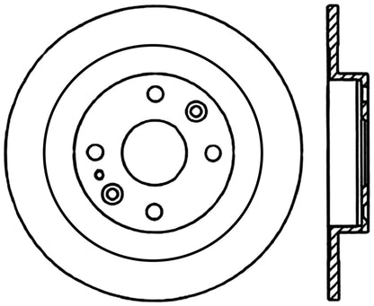 StopTech Premium Cryostop Rotor; Rear