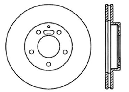 Stoptech Centric Mazda Premium Brake CryoStop Rotor 120.45045CRY