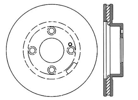 StopTech Premium Cryostop Rotor; Front
