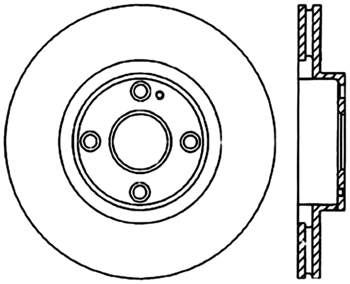 StopTech Premium Cryostop Rotor; Front