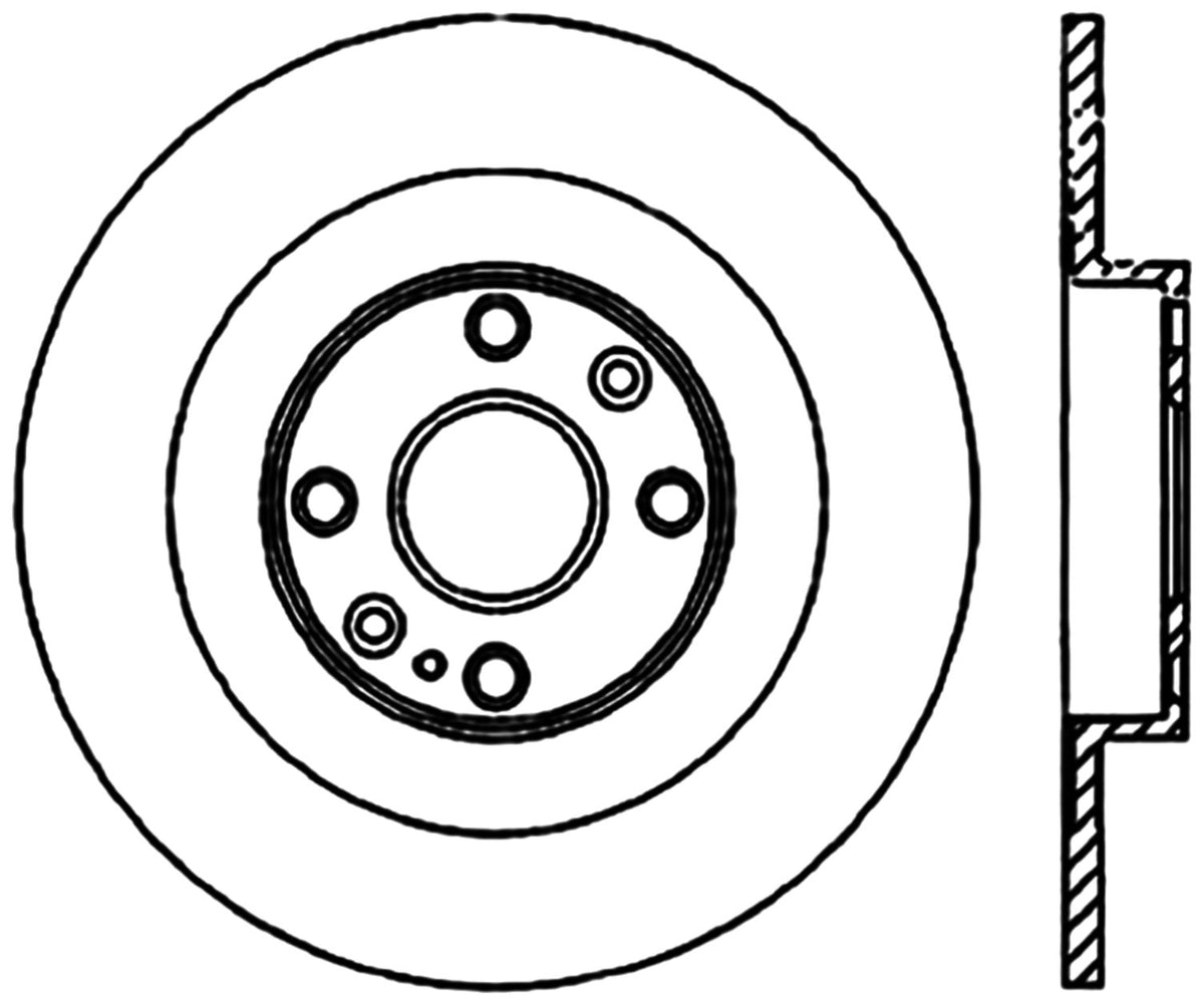 StopTech Premium Cryostop Rotor; Rear